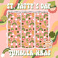 Saint Patrick’s Day Tumbler Wrap-Straight 20 oz. PNG Sublimation Digital Design Download-leprechaun tumbler wrap, rainbow sublimation png