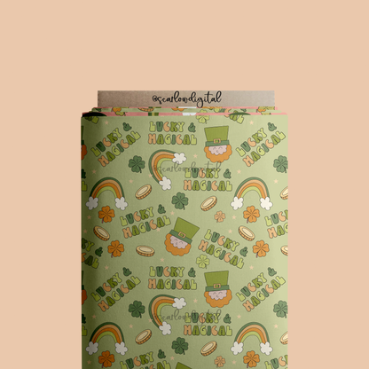 Saint Patrick’s Day Seamless Pattern Sublimation Digital Design Download, st Patty’s design, leprechaun seamless, Irish seamless, shamrock sublimation