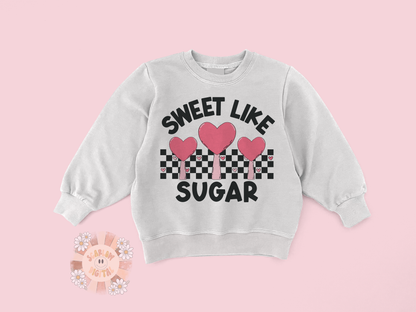 Sweet Like Sugar PNG-Valentine's Day Sublimation Digital Design Download-heart sucker png, xoxo png, love png designs, sugar pie png design