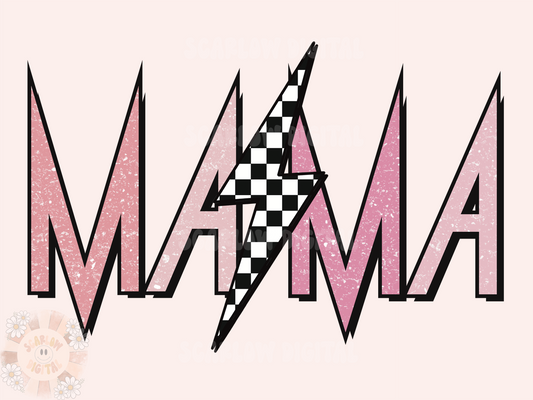 Rocker Mama PNG-Mom Sublimation Digital Design Download-edgy mama png, retro mama png, vintage mama png, rock mom png, png for moms, mom png