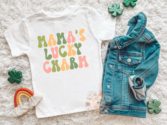 Mama’s Lucky Kid’s PNG-Saint Patrick’s Day Sublimation Digital Design Download-lucky png, png for kids, mama’s girl sublimation, girl png
