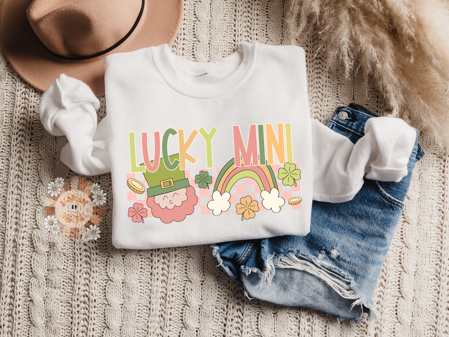 Lucky Mini PNG-Saint Patrick’s Day Sublimation Digital Design Download-leprechaun png, rainbow png, lucky png, magic png, Irish png designs